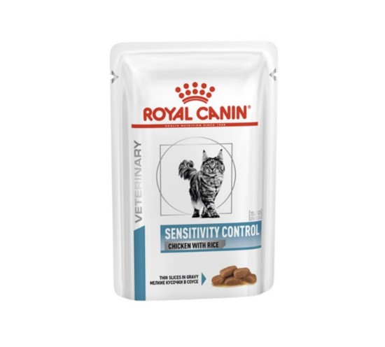 Afbeeldingen van Royal Canin Veterinary Feline Sensitivity Control Chicken CAT - NATVOER (12x85g)