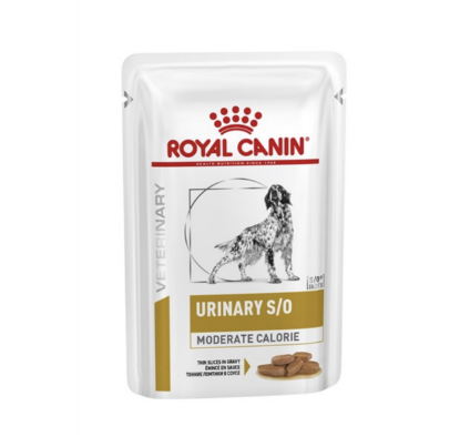 Afbeeldingen van Royal Canin Veterinary Urinary S/O MODERATIE CALORIE DOG - NATVOER 12x100g