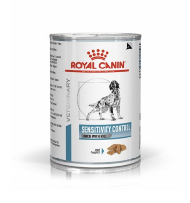 Afbeeldingen van Royal Canin Veterinary Sensitivity Control DOG - NATVOER (duck 12x420g)