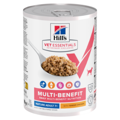 Afbeeldingen van Hill's VET ESSENTIALS MULTI-BENEFIT Mature Adult DOG - NATVOER  (blik 12x363g)