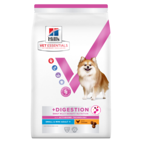 Afbeeldingen van Hills Vet Essentials Multi-benefit + digestion  Adult 1+ SMALL & MINI BREED - DROOGVOER