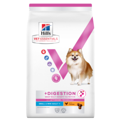 Afbeeldingen van Hill's VET ESSENTIALS MULTI-BENEFIT + DIGESTION Adult 1+ Small & Mini (kip) DOG - DROOGVOER