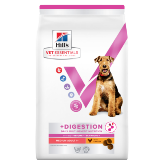 Afbeeldingen van Hills Vet Essentials Multi-benefit + digestion  Adult 1+ MEDIUM BREED DOG - DRY