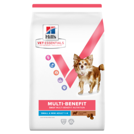 Afbeeldingen van Hill's VET ESSENTIALS MULTI-BENEFIT + SENIOR HEALTH Mature Adult 7+ Small & Mini hondenvoer met Kip zak 2kg