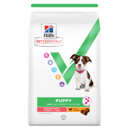 Afbeeldingen van Hill's VET ESSENTIALS MULTI-BENEFIT Medium puppyvoer met Kip 8 kg