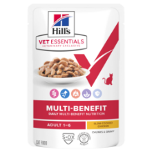 Afbeeldingen van Hills Vet Essentials Multi-benefit Adult CAT- Pouch 12x85g (Chicken)