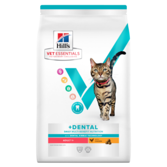 Afbeeldingen van Hills Vet Essentials Multi-benefit + dental Adult 1+ CAT - DRY