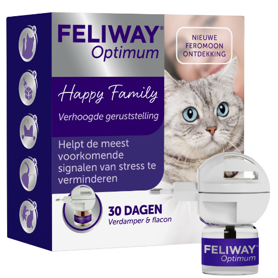 Afbeeldingen van Feliway Optimum - STARTERSET (Verdamper + 1 Navulling)