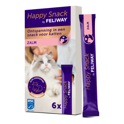 Afbeeldingen van Feliway Happy Snack zalm (6x15g)