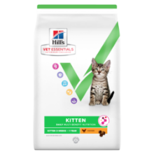 Afbeeldingen van HILLS VET ESSENTIALS CAT MULTI-BENEFIT KITTEN WITH ACTIV BIOME+ CHICKEN 3KG