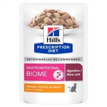 Afbeeldingen van Hills Prescription Diet Gastrointestinal Biome CAT - Maaltijdzakjes met kip (12x85g)