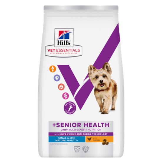 Afbeeldingen van Hills Vet Essentials Multi-benefit + senior health mature Adult 7+ SMALL & MINI BREED - DROOGVOER