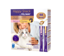 Afbeeldingen van Feliway Happy Snack - Kip/Zalm duopack (2x24x15g)